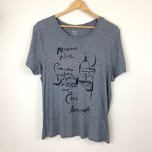 ✨5 FOR $25✨   Old Navy gray graphic tee